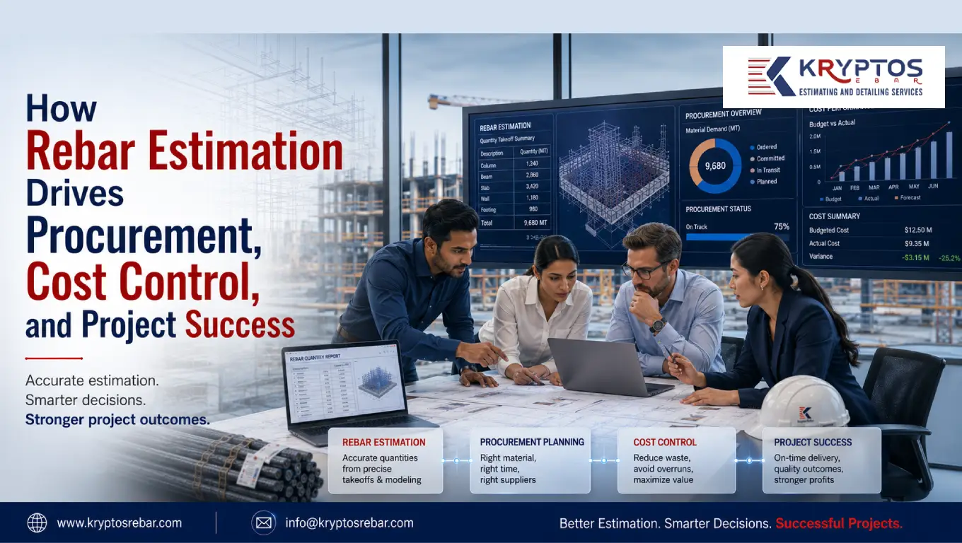 Rebar estimation demonstrating procurement planning, cost control, quantity take-offs, and project success through accurate reinforcement estimation